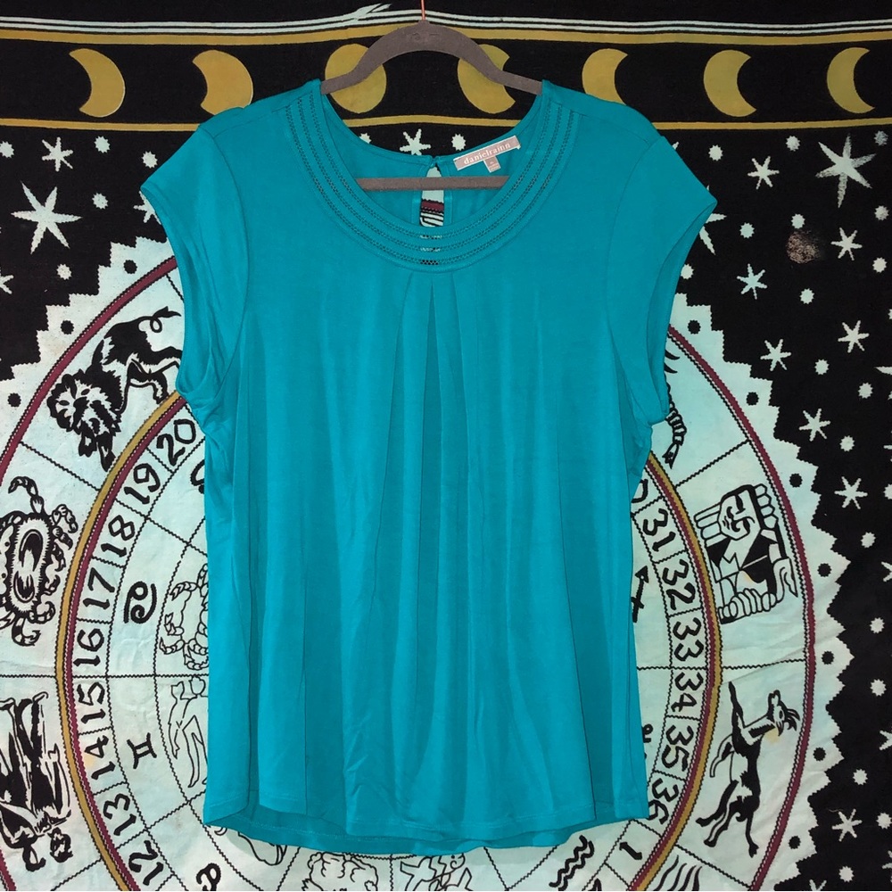 Daniel Rainn Turquoise Knit Top